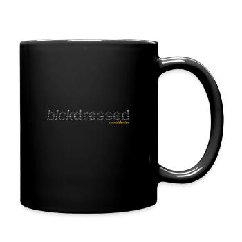 texte blckdressed dans la conception de texte - Mug uni - noir - Droite