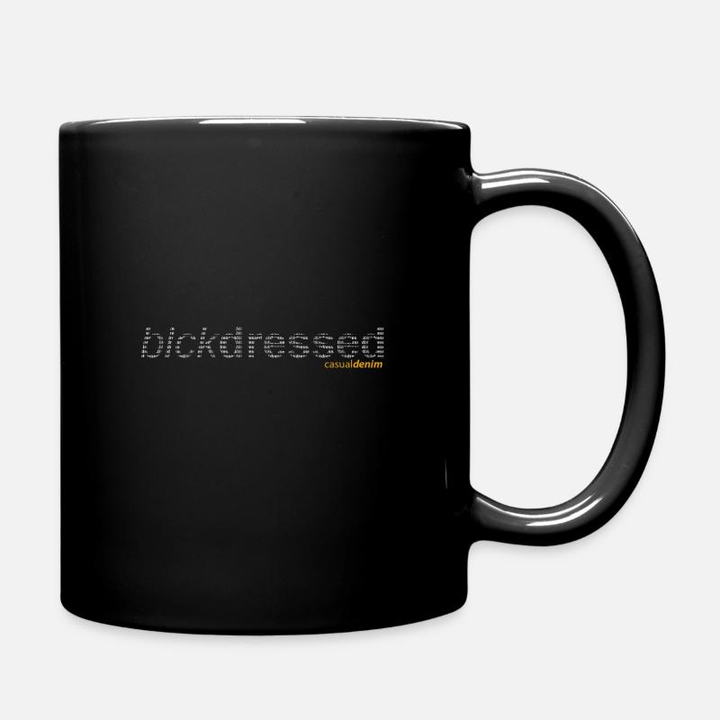 blckdressed Text in Text Design - Tasse einfarbig - Schwarz
