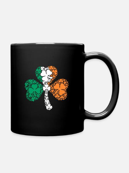 Shamrock St. Patrick's Day - Tasse einfarbig - Schwarz