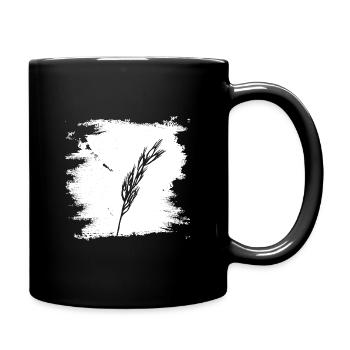 Grain nature farmer peasant woman agriculture - Full Colour Mug - black - Right