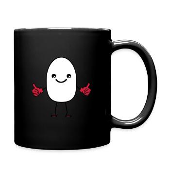 laughing egg - Full Colour Mug - black - Right
