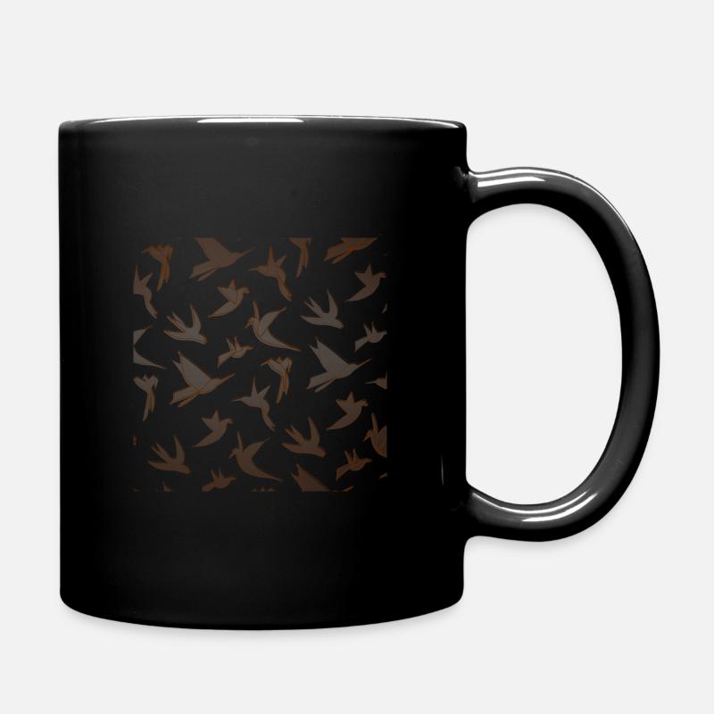 birds - Tasse einfarbig - Schwarz