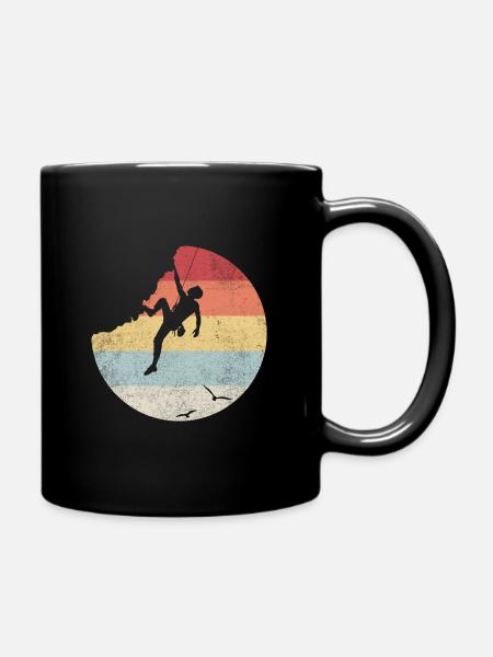 Climbing - Tasse einfarbig - Schwarz