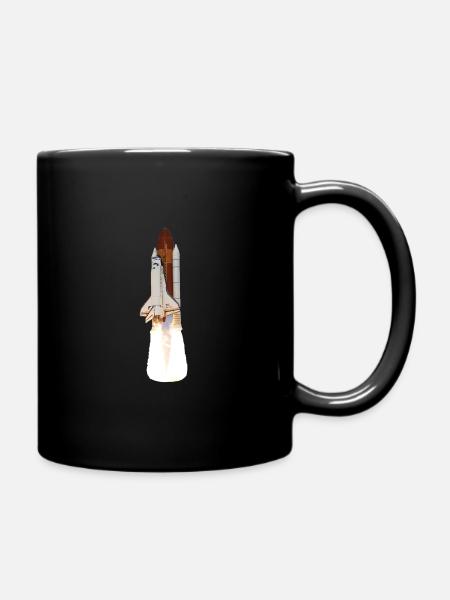 Space Shuttle Launch - Tasse einfarbig - Schwarz