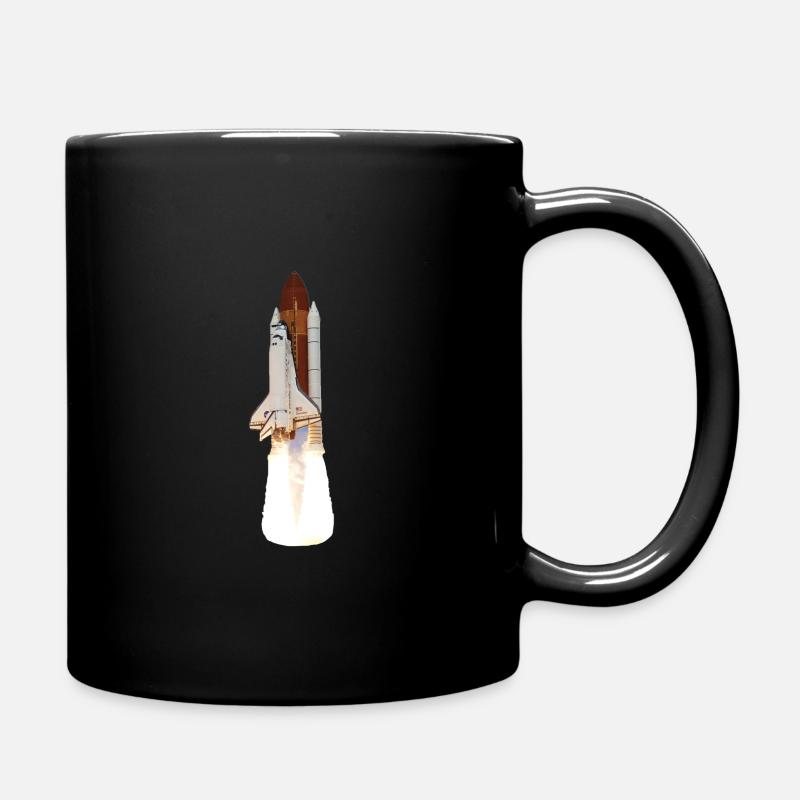 Space Shuttle Launch - Tasse einfarbig - Schwarz