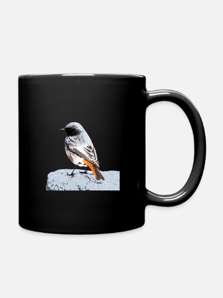 Hausrotschwanz - Tasse einfarbig - Schwarz