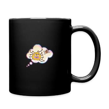 Thought of colorful viruses - Full Colour Mug - black - Right