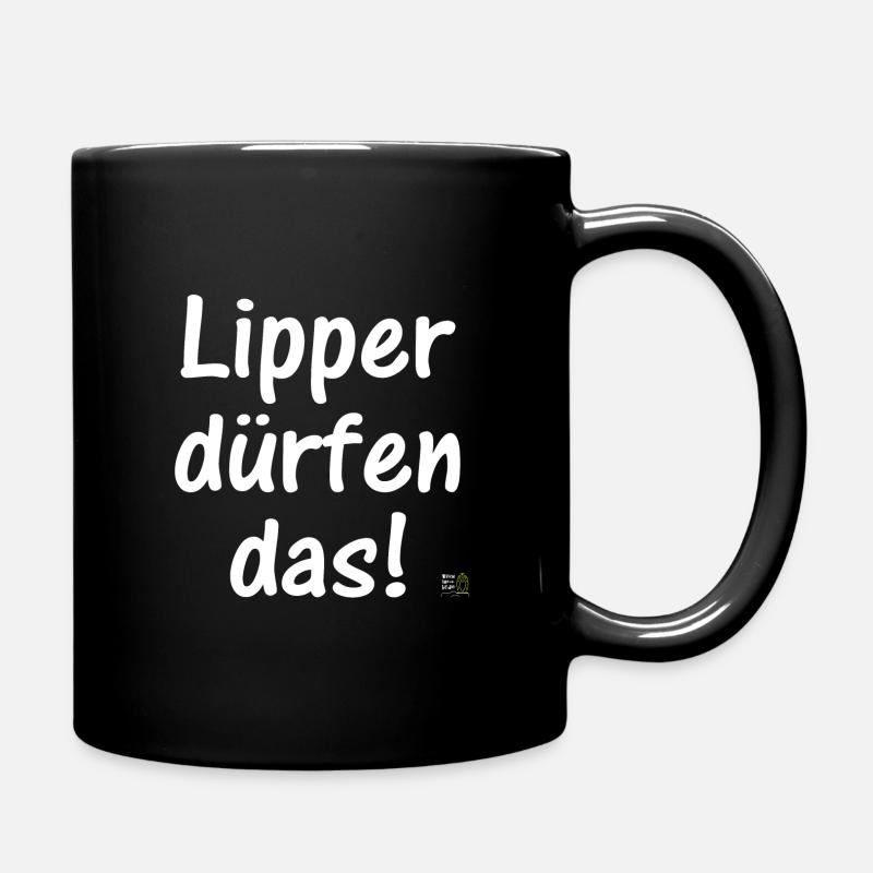 Lipper dürfen das, Kreis Lippe Hermannsdenkmal - Tasse einfarbig - Schwarz