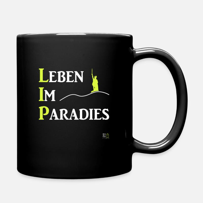 LIP Leben im Paradies, Kreis Lippe Hermannsdenkmal - Tasse einfarbig - Schwarz