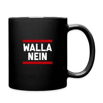 WALLA NEIN - Tasse einfarbig - Schwarz - Rechts