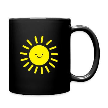sourire au soleil - Mug uni - noir - Droite
