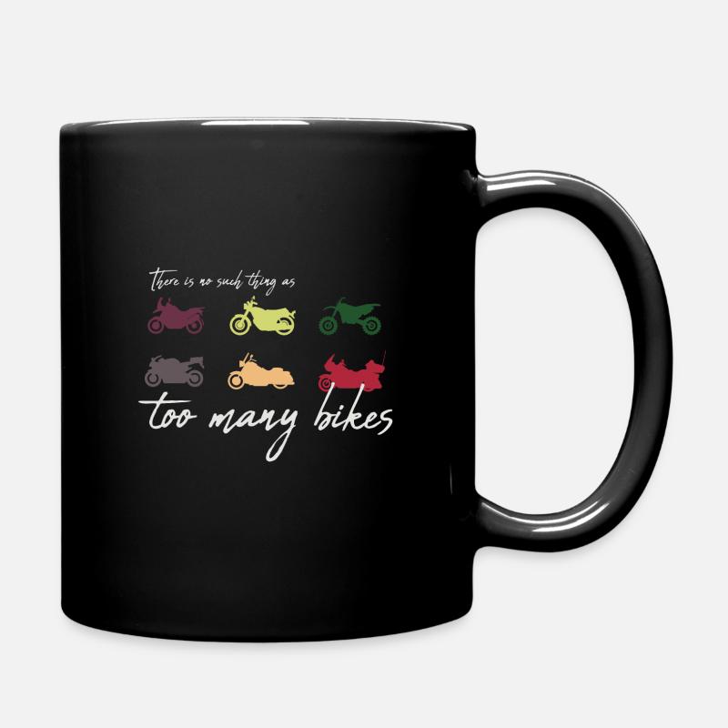 Motorcycling motorcyclist motorcycle gift - Full Colour Mug - black