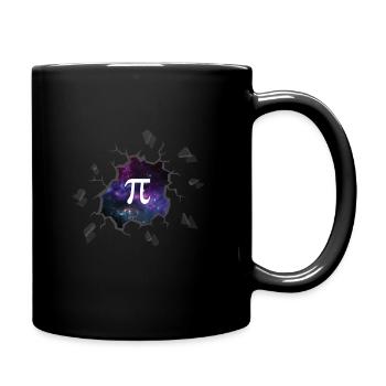 PI math symbole galaxie espace étoiles univers - Mug uni - noir - Droite