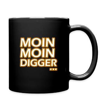 Moin Moin Digger - Full Colour Mug - black - Right