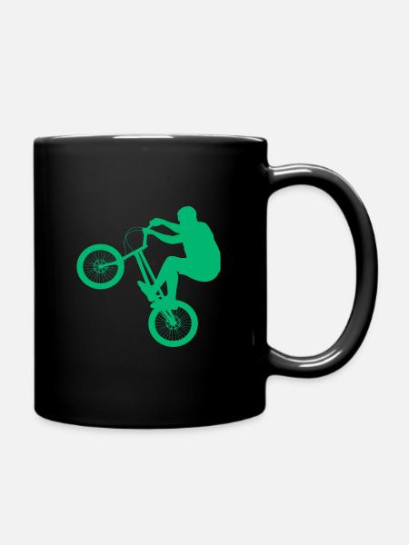 Cyclist gift bike sport - Full Colour Mug - black
