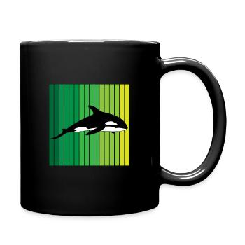 Killer Whale Orca Killer Whale Animal Ocean Gift - Full Colour Mug - black - Right