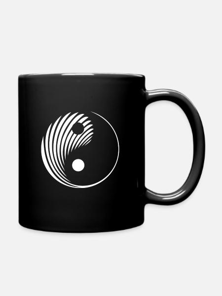 Yin Yang - Full Colour Mug - black