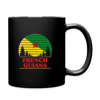 French Guiana - Full Colour Mug - black - Right