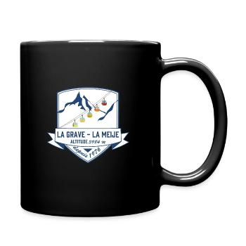 crest la Grave la Meije alpes leewarddesign - Tasse einfarbig - Schwarz - Rechts