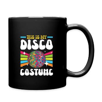 This Is My Disco Costume Halloween 70s Party - Full Colour Mug - black - Right
