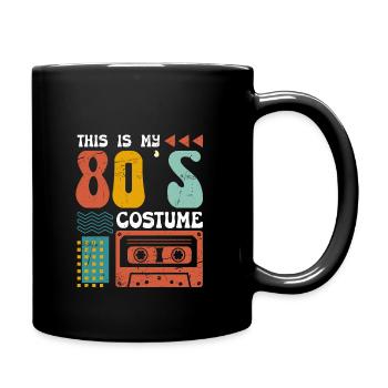 This is my 80s Costume Halloween 70s Party Disco - Full Colour Mug - black - Right