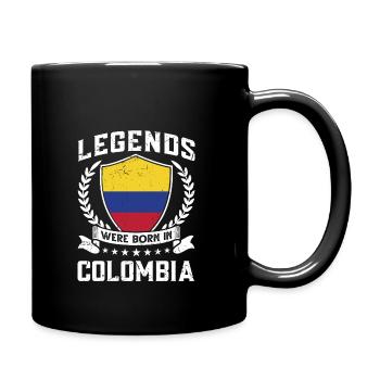 Vintage Design Drapeau Colombien Colombie - Mug uni - noir - Droite