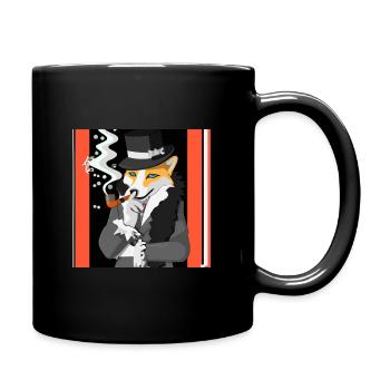 Sherlock Holmes in fox form - Full Colour Mug - black - Right