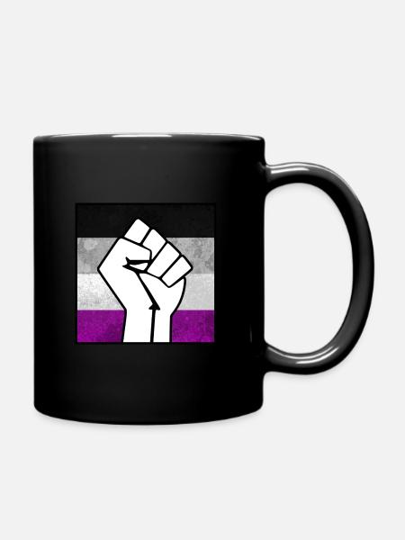 Agender Faust Aufkleber - Tasse einfarbig - Schwarz