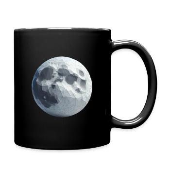 Polygone de la Lune - Mug uni - noir - Droite