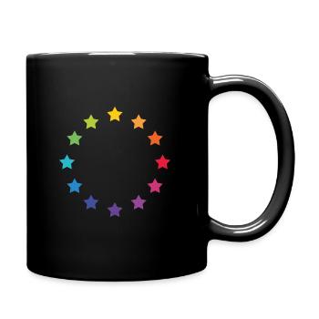 Arc-en-ciel de l’Europe - Mug uni - noir - Droite