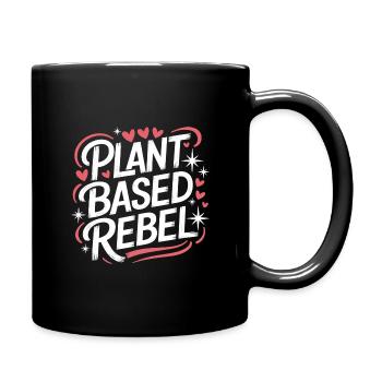 Végétarien Végétalien Végétarien Végétarien - Mug uni - noir - Droite
