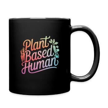 Végétarien Végétalien Végétarien Végétarien - Mug uni - noir - Droite