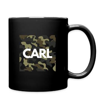 Carl hoodie for men good quality camouflage - Full Colour Mug - black - Right