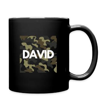 David hoodie for men good quality camouflage - Full Colour Mug - black - Right