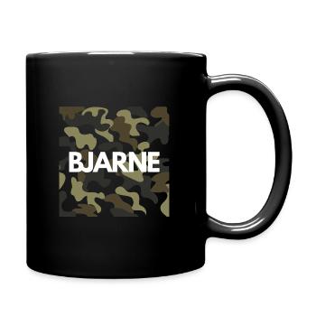 Bjarne sweat à capuche pour hommes camouflage de bonne qualité - Mug uni - noir - Droite