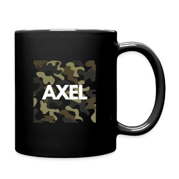 Axel Nom Hoodie Hommes bonne qualité camouflage - Mug uni - noir - Droite