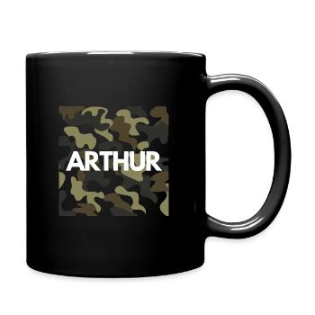 Arthur Name Hoodie Men Good Quality Camouflage - Full Colour Mug - black - Right