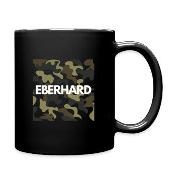 Eberhard Name Hoodie Hommes Qualité camouflage - Mug uni - noir - Droite