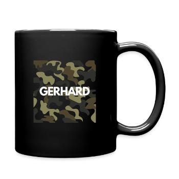 Gerhard Name Hoodie Hommes Camouflage de qualité - Mug uni - noir - Droite