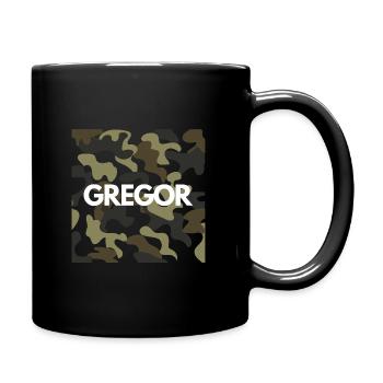 Gregor Name Hoodie Men good quality camouflage - Full Colour Mug - black - Right