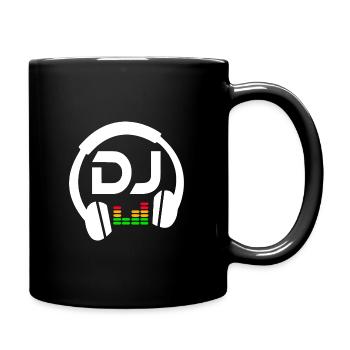 DJ Headphone - Tasse einfarbig - Schwarz - Rechts