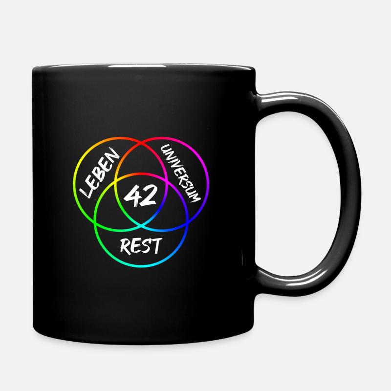 Antwort 42 - Tasse einfarbig - Schwarz