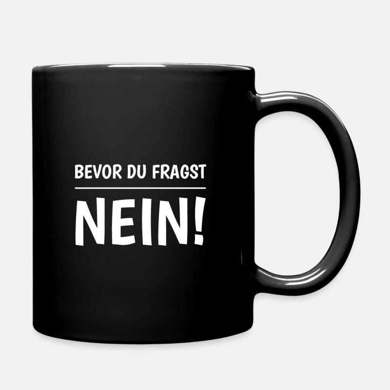 Avant de demander Non - Mug uni - noir