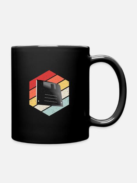 Disquette Floppy Disk - Mug uni - noir