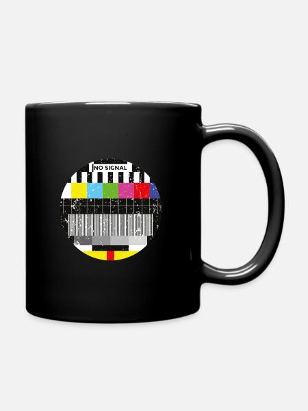 Testbild Retro Vintage - Tasse einfarbig - Schwarz