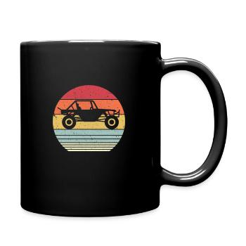 Kann ein Produkt sein. Retro Style Off Road, Strandbuggy - Tasse einfarbig - Schwarz - Rechts