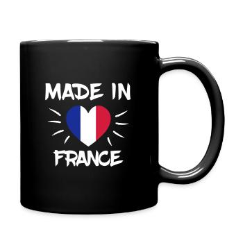 France - Full Colour Mug - black - Right