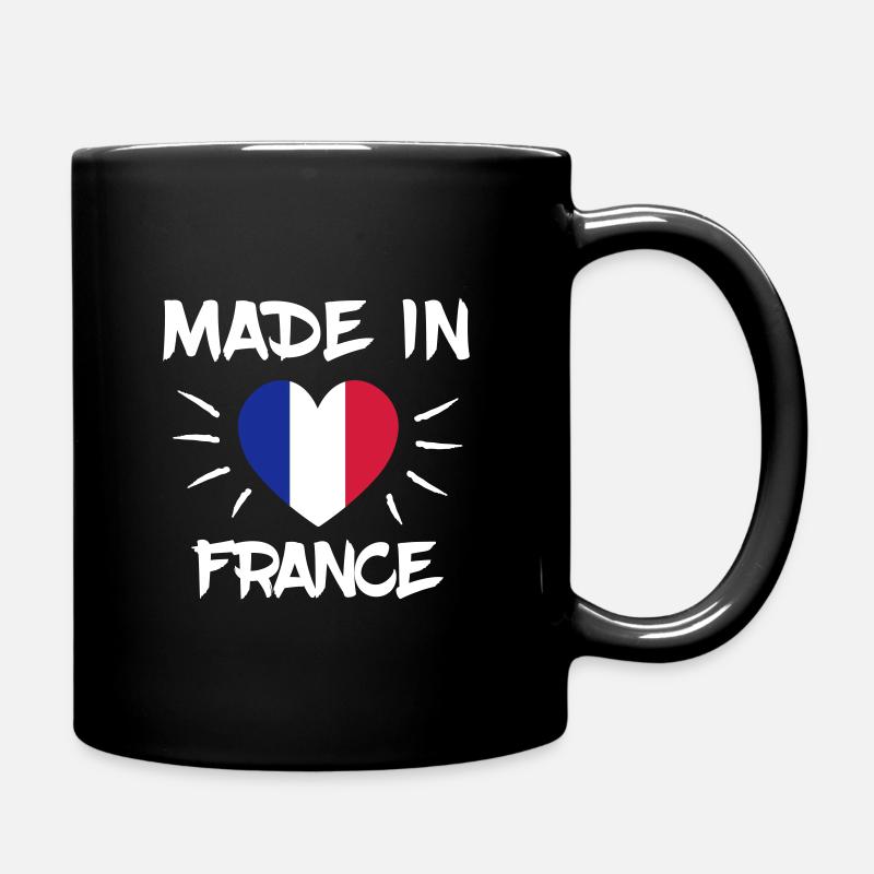 France - Tasse einfarbig - Schwarz