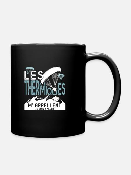 PARAPENTE PARAPENTISTE thermiques cadeau - Mug uni - noir