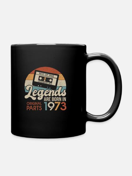 legends casette 1973 cadeau anniversaire 50 ans - Mug uni - noir